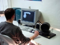 [Interactive simulation of teeth cleaning]